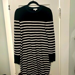 Cozy ASOS Striped Sweater Dress with Contrasting Cuffs